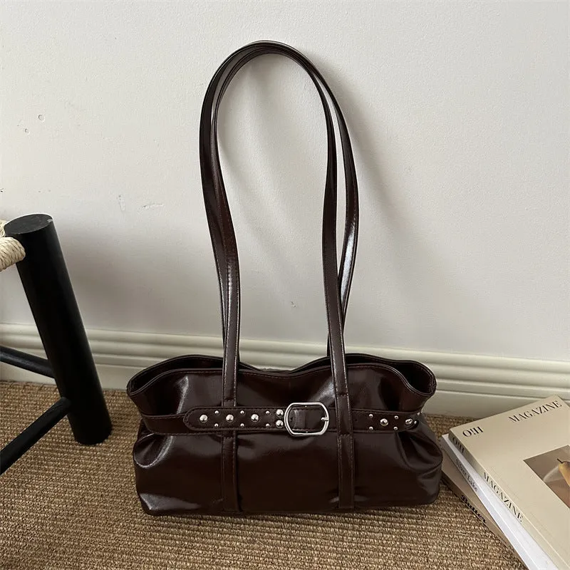 Elegante weiche Kunstleder-Handtasche