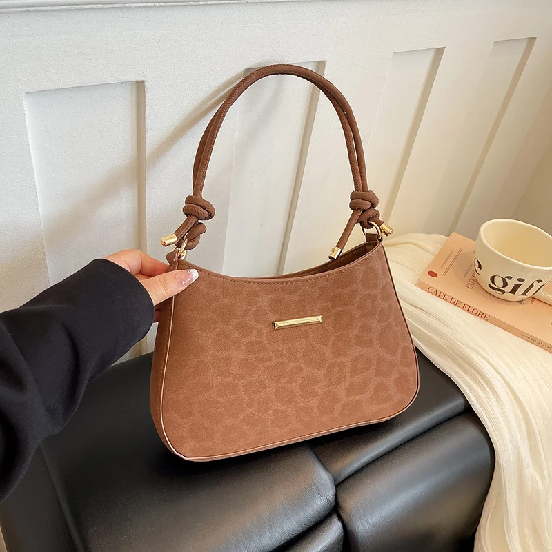 Elegante Glatte Leder Handtasche