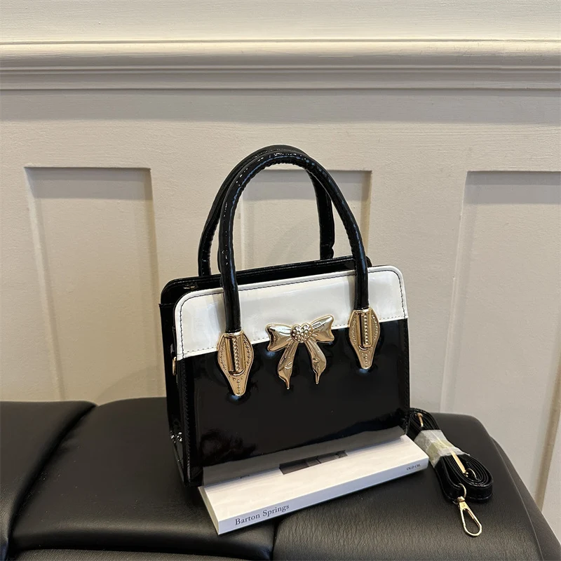 Elegante Bow-Akzent Handtasche