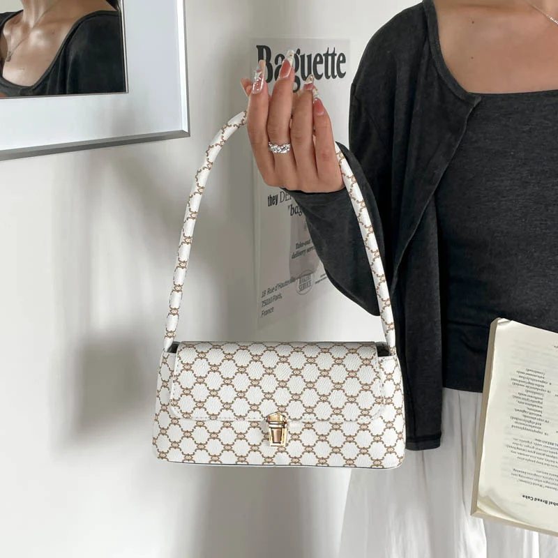 Designer gemusterte Handtasche