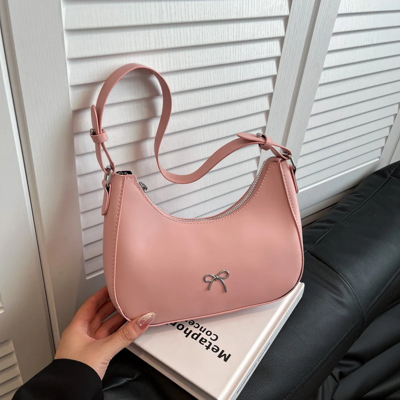 Chic Schleife-Akzent Handtasche