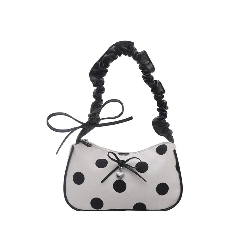 Lässige Polka-Dots-Handtasche