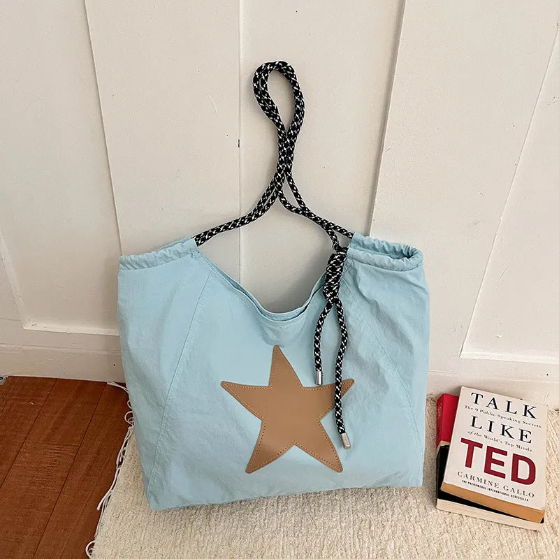 Lässige Zugband-Eimer-Tasche