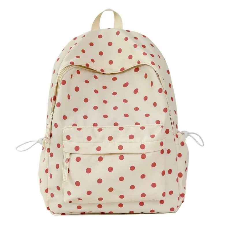 Verspielt gepunkteter Rucksack