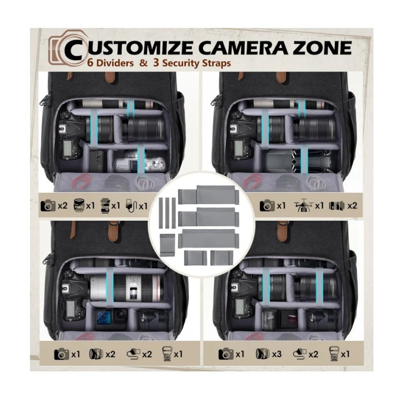 Multi-Funktionale Fotografie-Rucksack Karnz