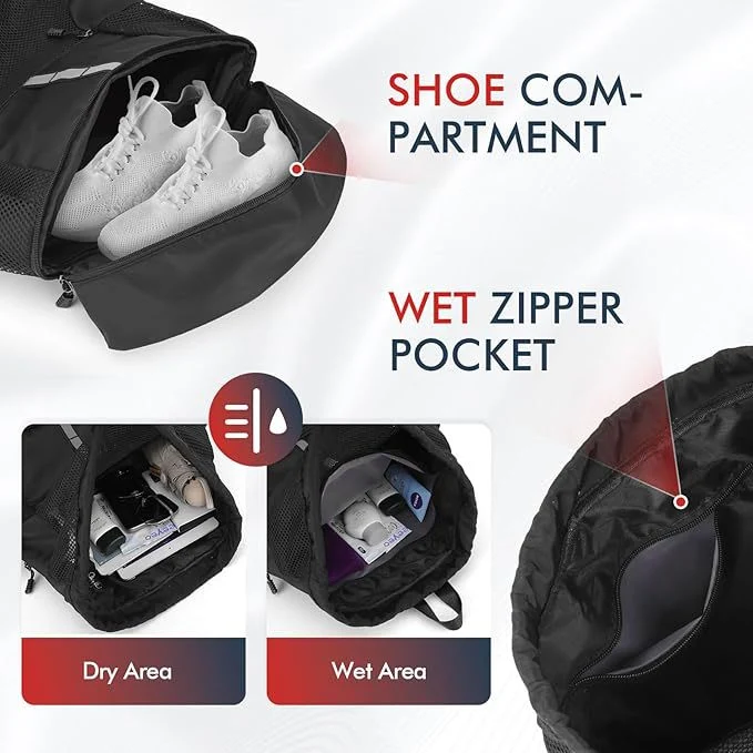 Erweiterbarer Mesh-Gym-Rucksack Karnz
