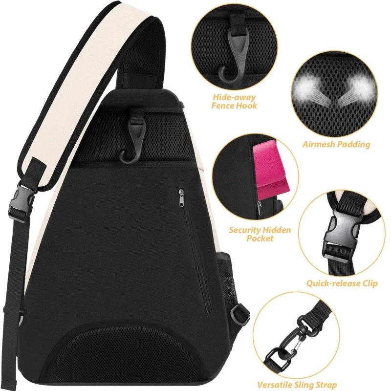 Ergonomischer Tennis Gear Sling Backpack Karnz
