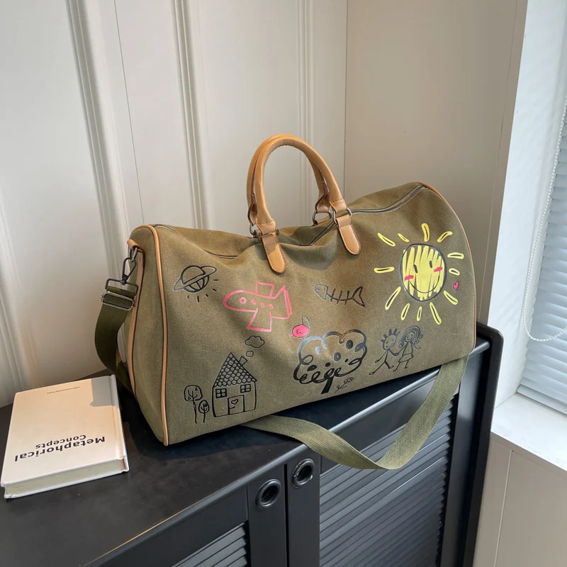 Canvas Kunst Reise Duffel Tasche Karnz