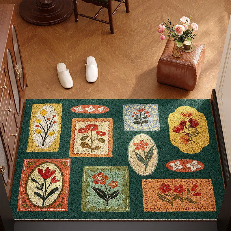 Vintage Floral Print Teppich