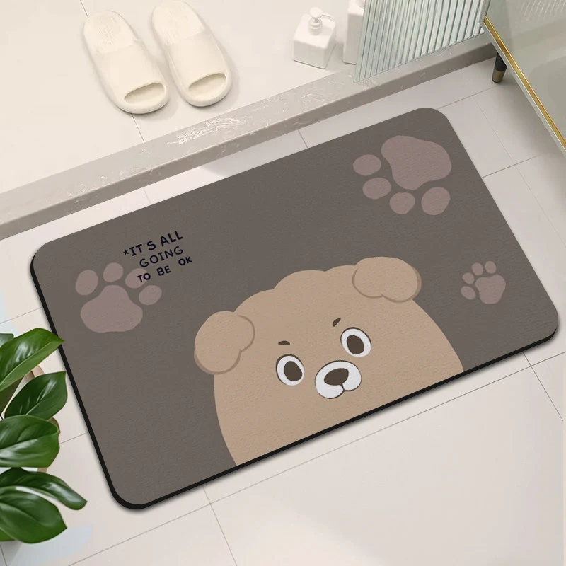 Stylische abstrakte Design Badematte
