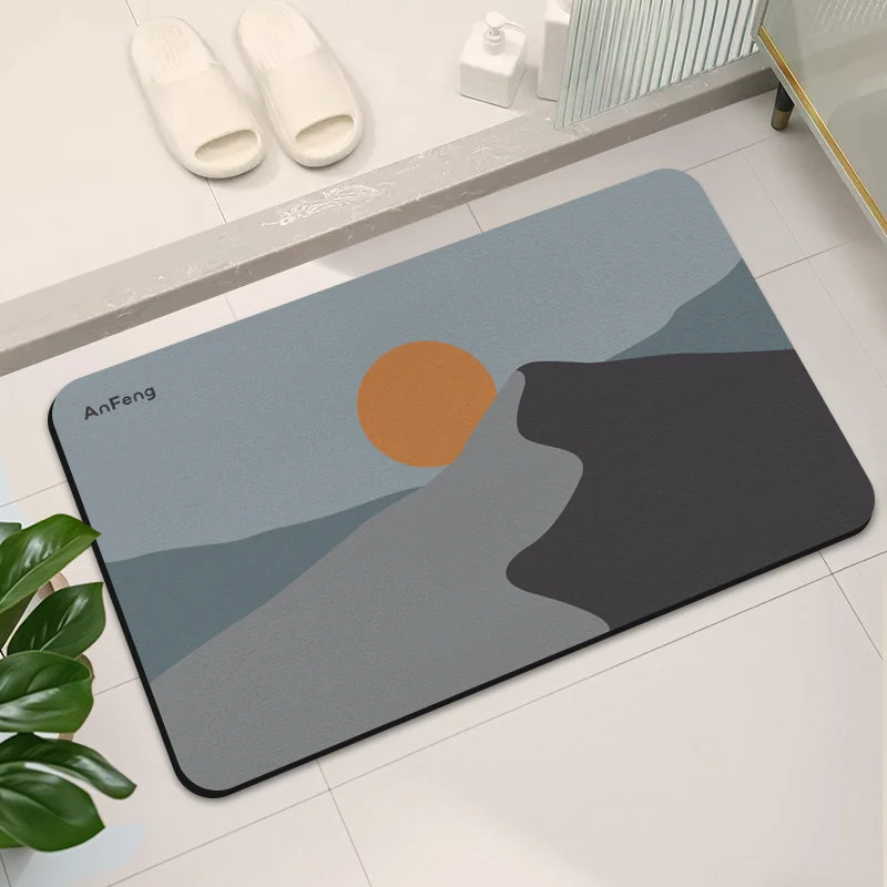 Stylische abstrakte Design Badematte