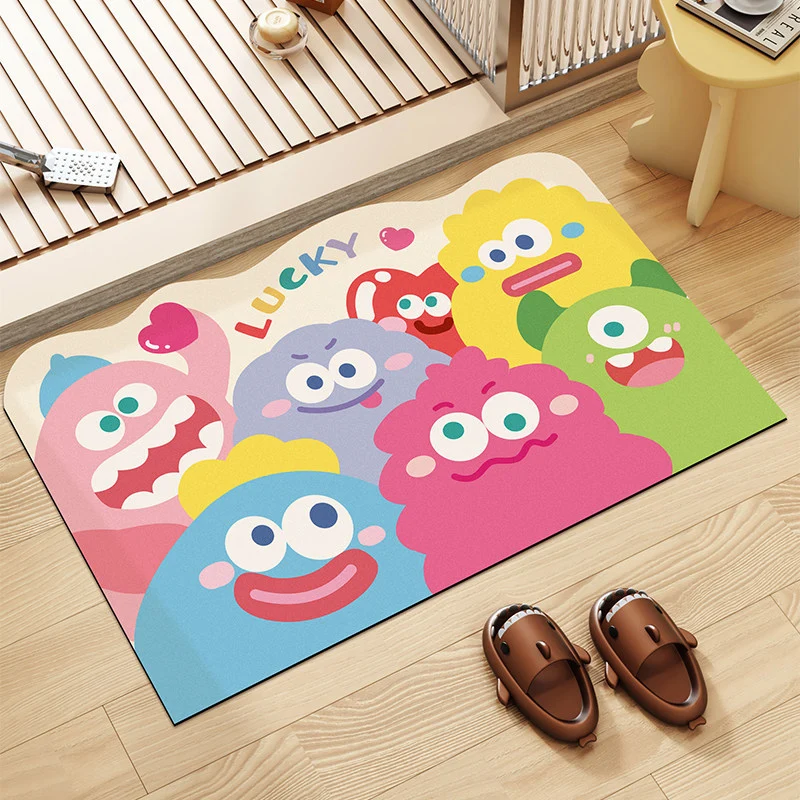 Verspielt Cartoon Blob Badevorleger