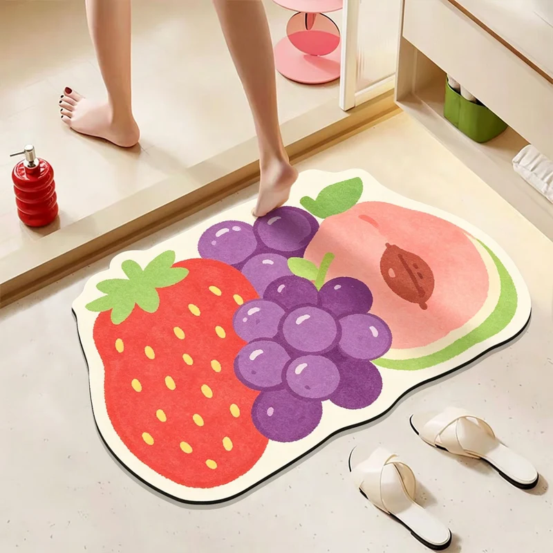 Verspielt Apfel-förmige Badmatte