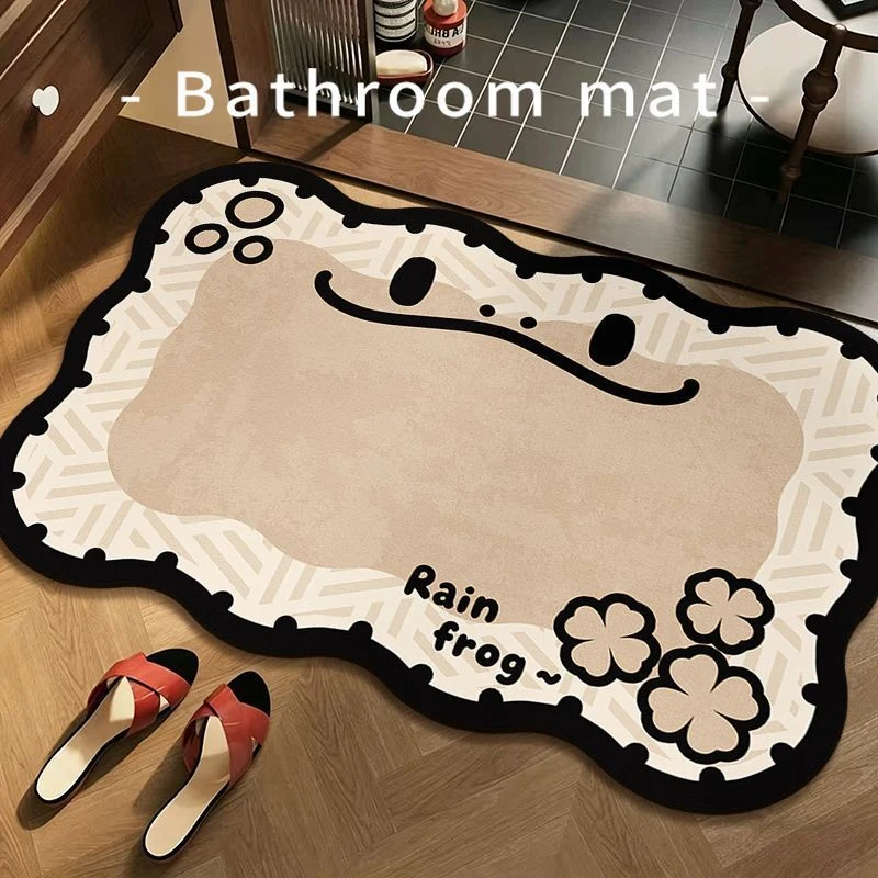 Lustiger Frosch Badezimmermatte