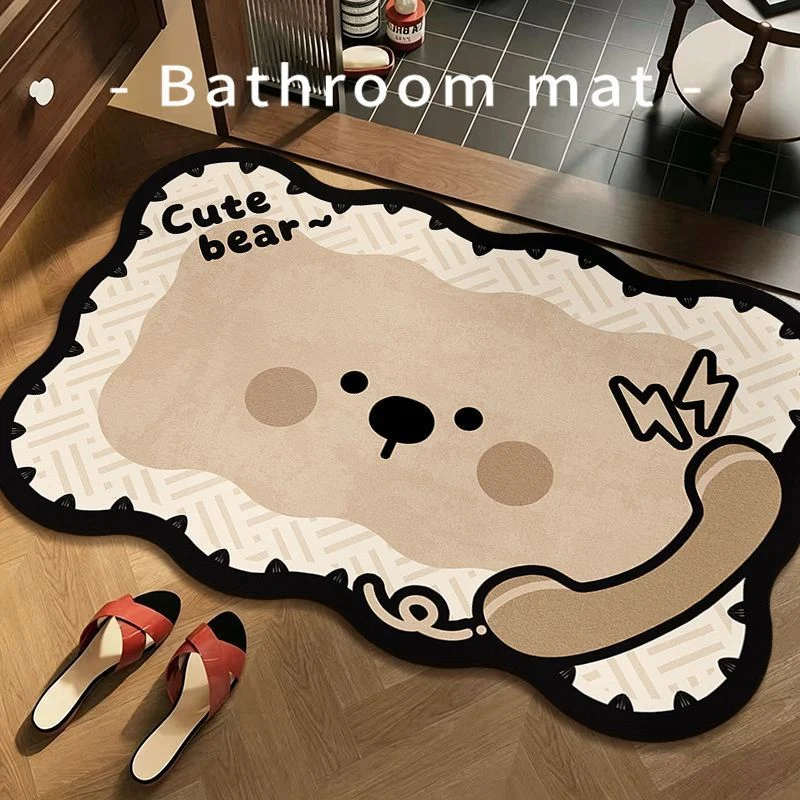 Lustiger Frosch Badezimmermatte