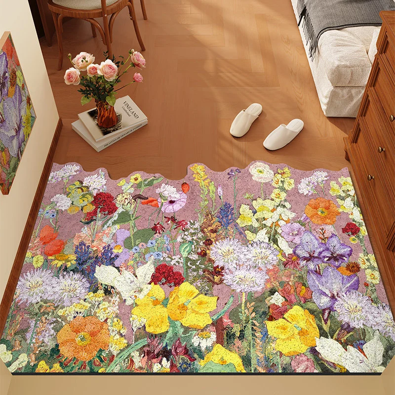 Florales Themen-Teppich