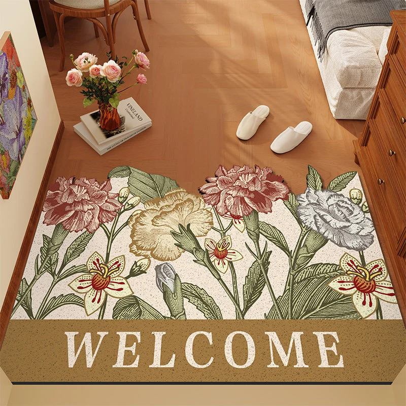 Florales Themen-Teppich
