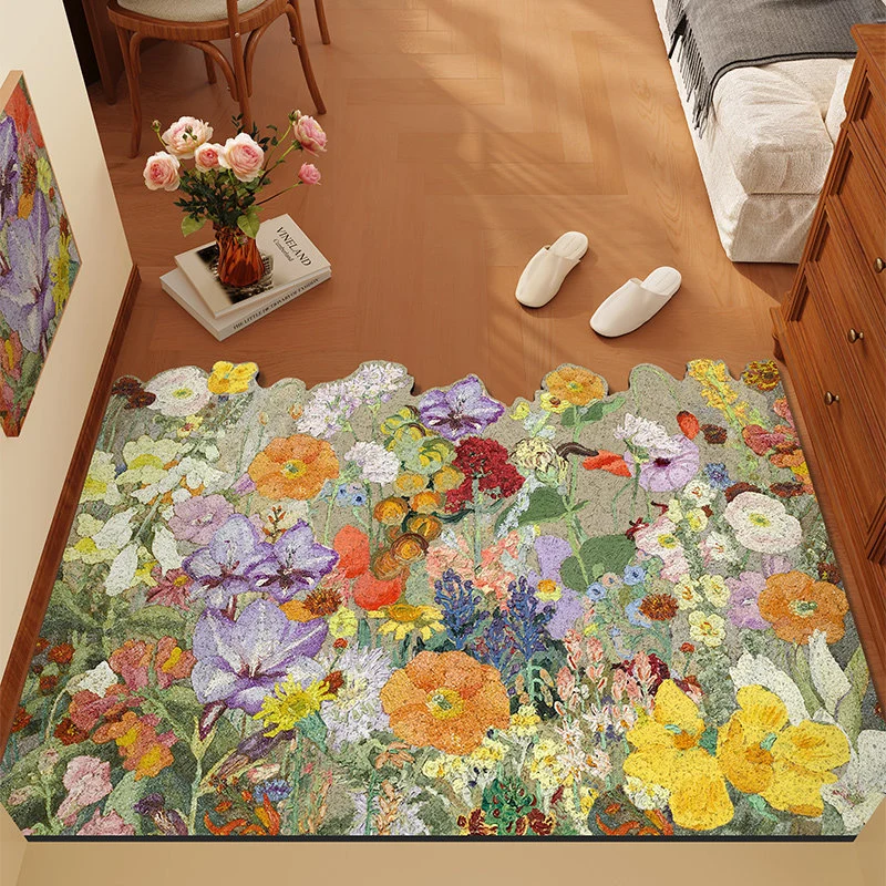 Florales Themen-Teppich