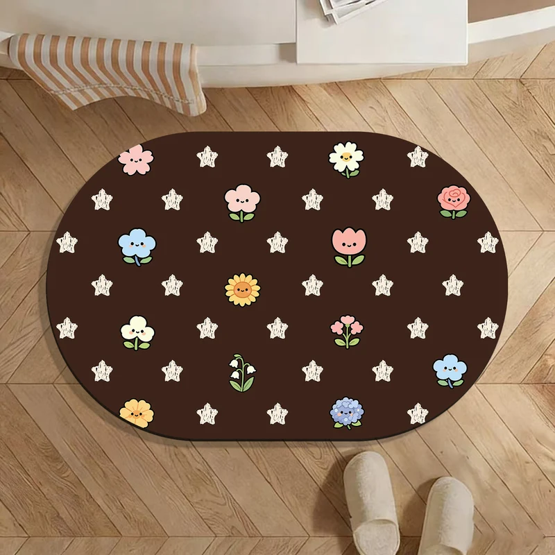 Dekorativer Polka Dot Bereichsteppich
