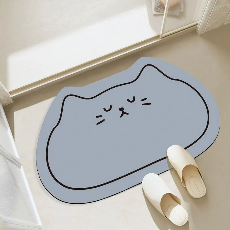 Katzenförmige Badmatte für Zuhause