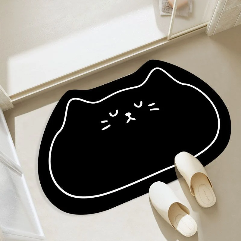 Katzenförmige Badmatte für Zuhause