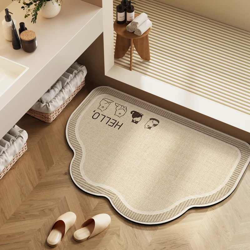Stylische Badezimmermatte für moderne Innenräume