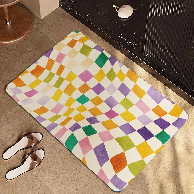 Abstrakt gemusterten Badematte