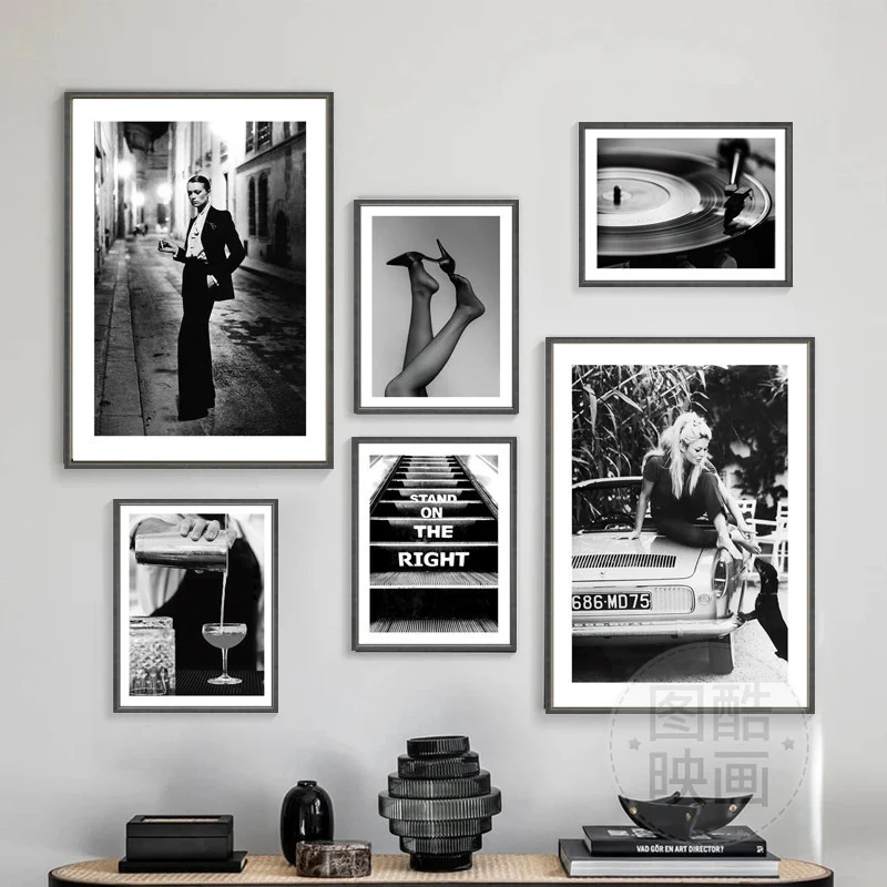 Vintage Inspirierte Gerahmte Kunstdruck