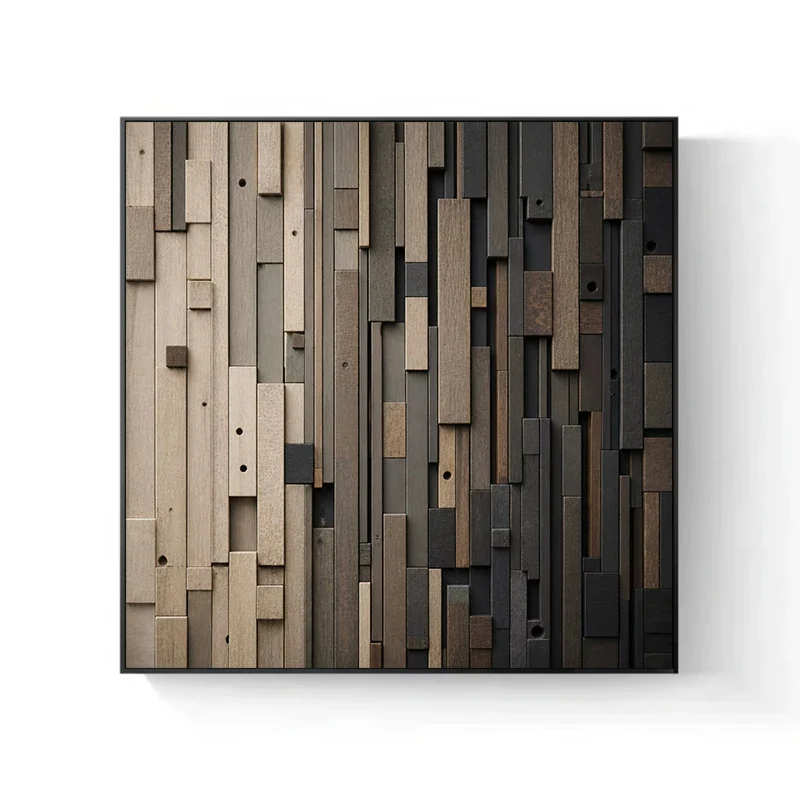 Holz Kubismus Wandkunst