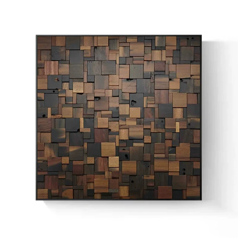 Holz Kubismus Wandkunst