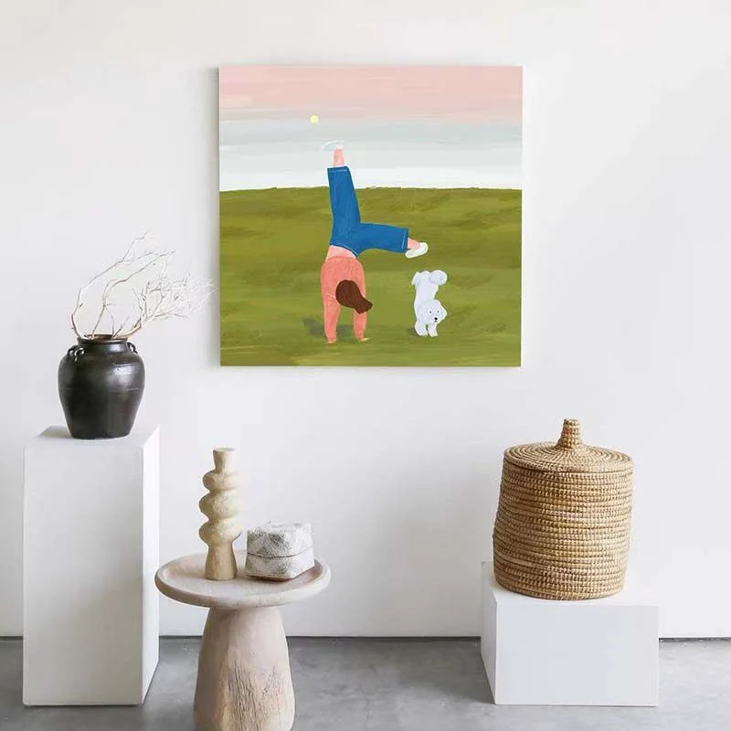Verspielt Sternen Kinder Wandkunst