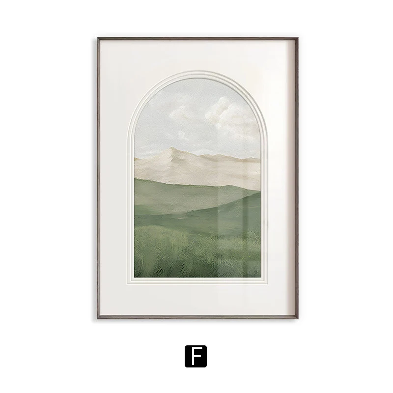 Vintage Landschaft Gerahmte Wandkunst
