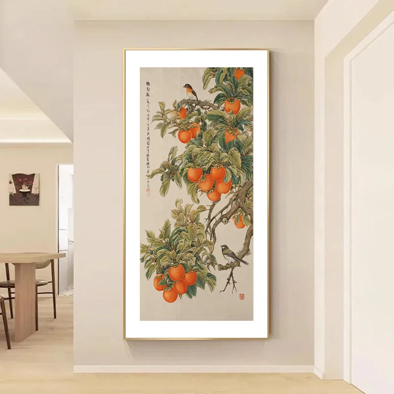 Traditionelle botanische Wandkunst