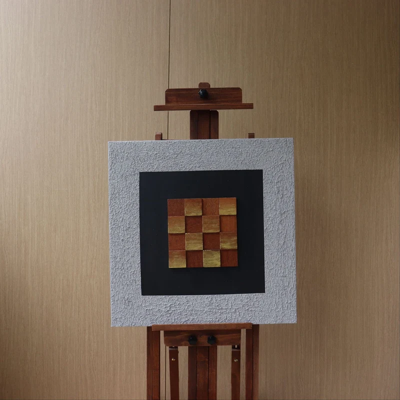 Texturiertes geometrisches Wandkunst