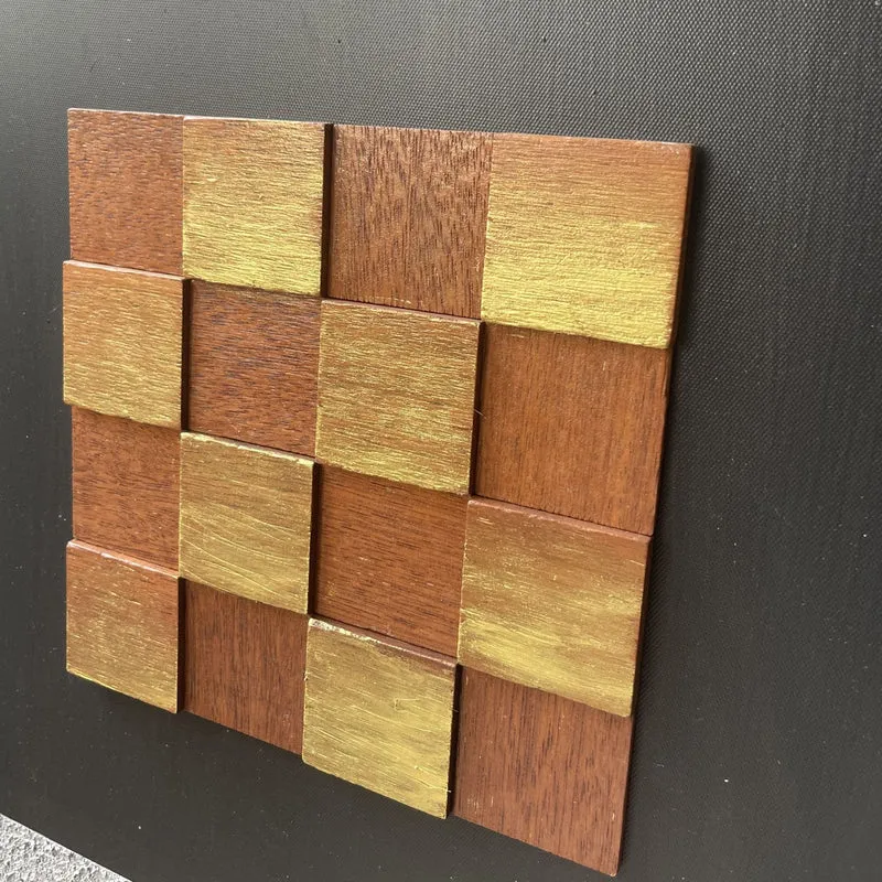Texturiertes geometrisches Wandkunst