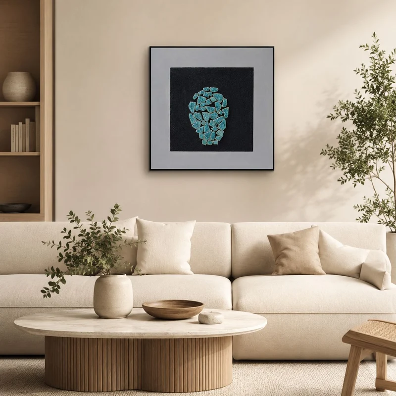 Texturierte dekorative Wandkunst für Zuhause