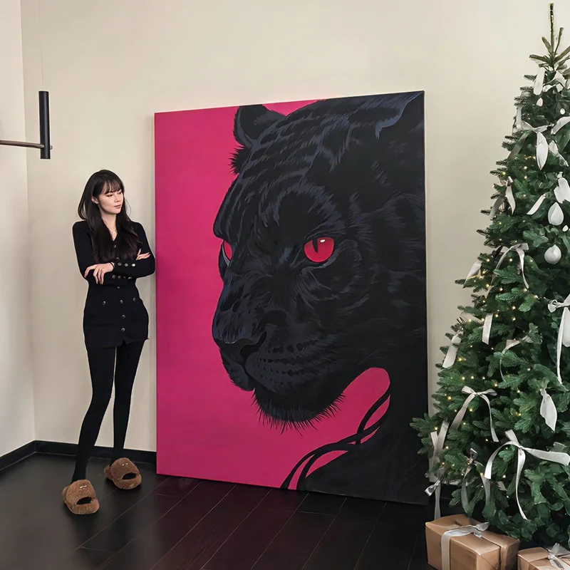 Panther-Themen Leinwand Wandkunst