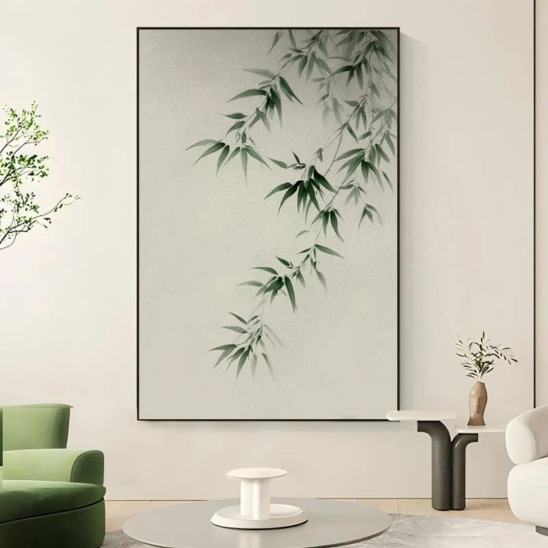 Natur-inspirierte Bambus-Leinwandkunst
