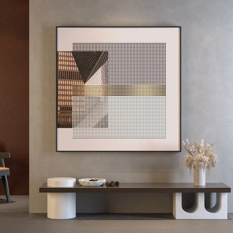 Moderne geometrische Wandkunst Druck