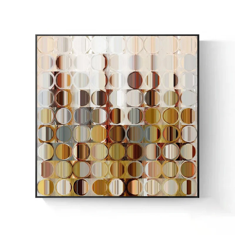 Moderne geometrische Leinwandkunst Wanddekoration