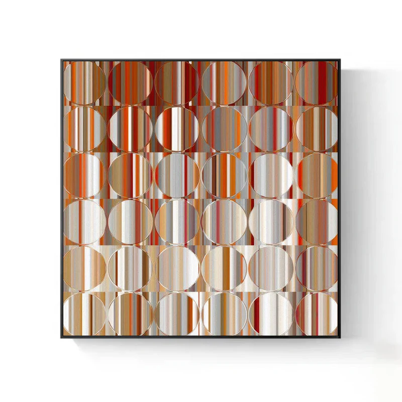 Moderne geometrische Leinwandkunst Wanddekoration