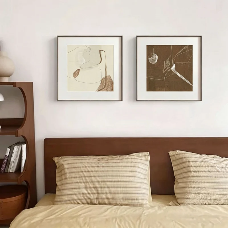 Minimalistische abstrakte gerahmte Kunstwerke