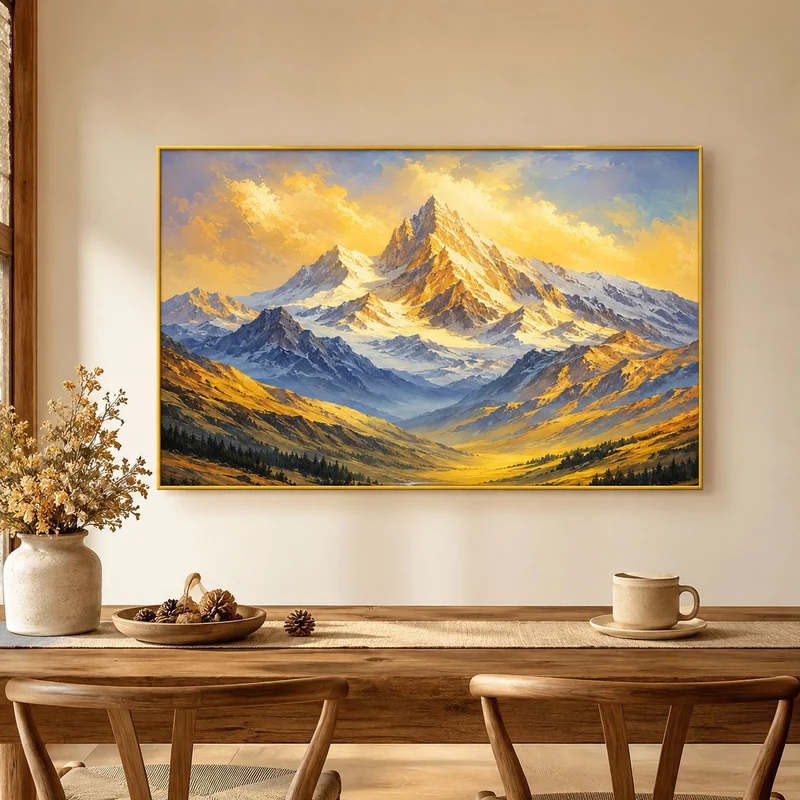 Berglandschaft-Leinwand-Wandkunst für Innenräume