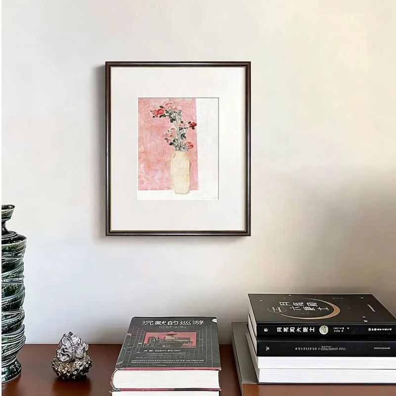 Gerahmte florale Stillleben Wandkunst