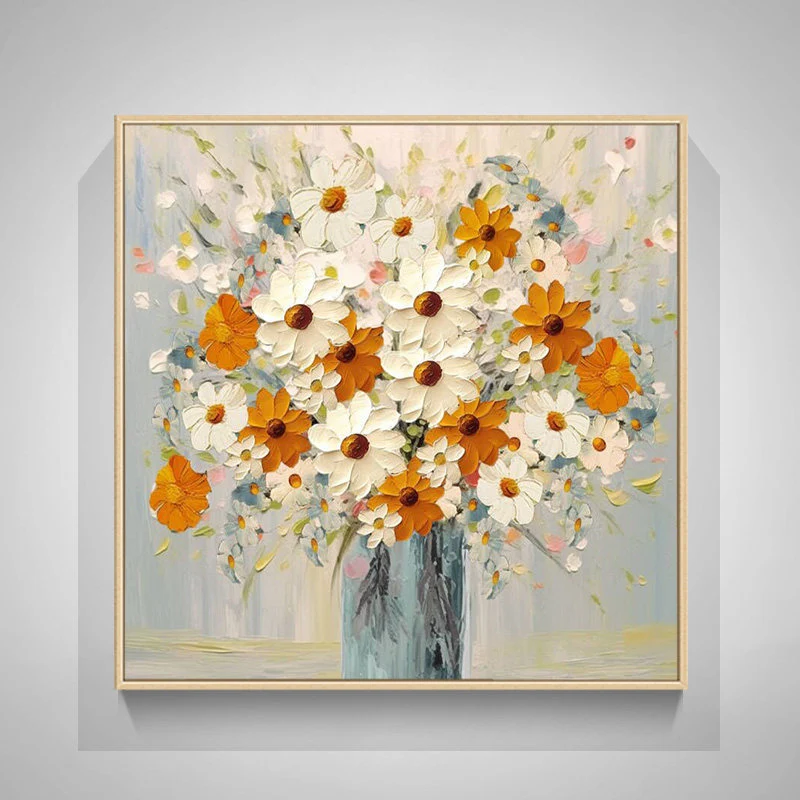 Florales Bouquet Leinwand-Kunstwerk für Innenräume