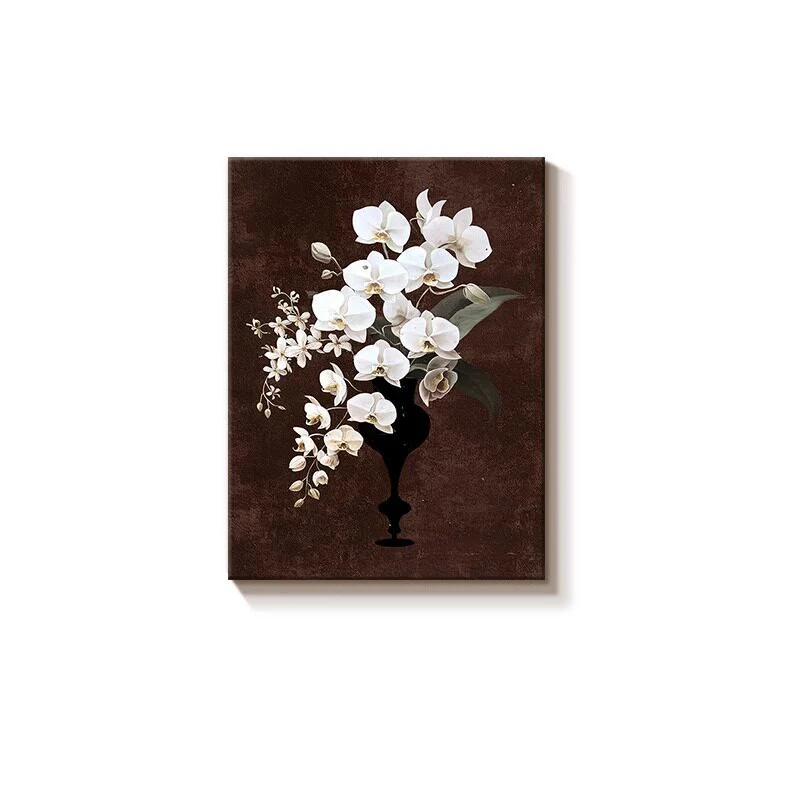 Elegante Orchideen Blumencanvas Kunstwerk