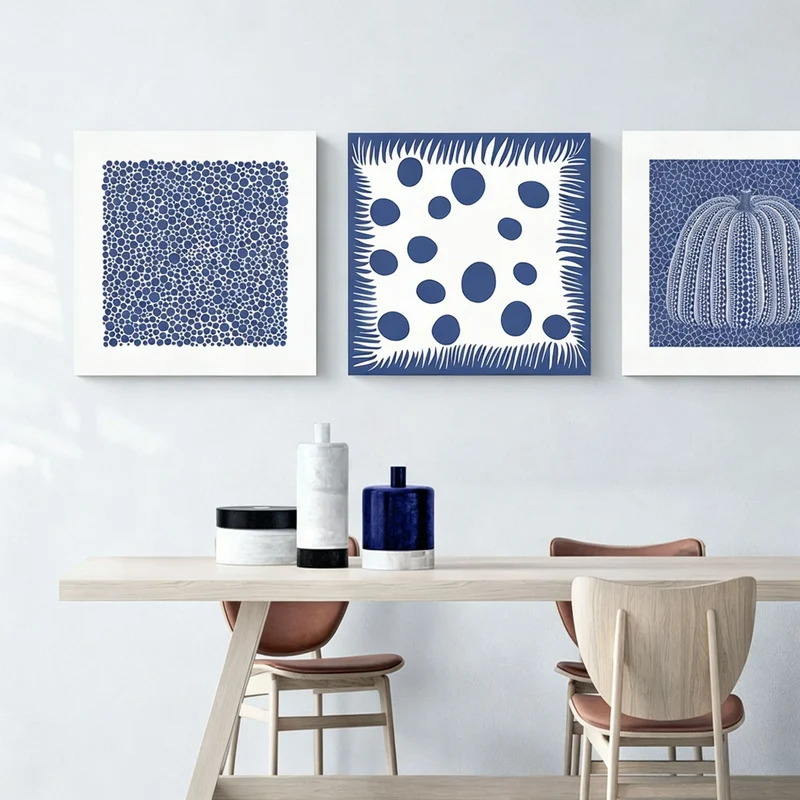 Zeitgenössische abstrakte Kürbis-Leinwandkunst
