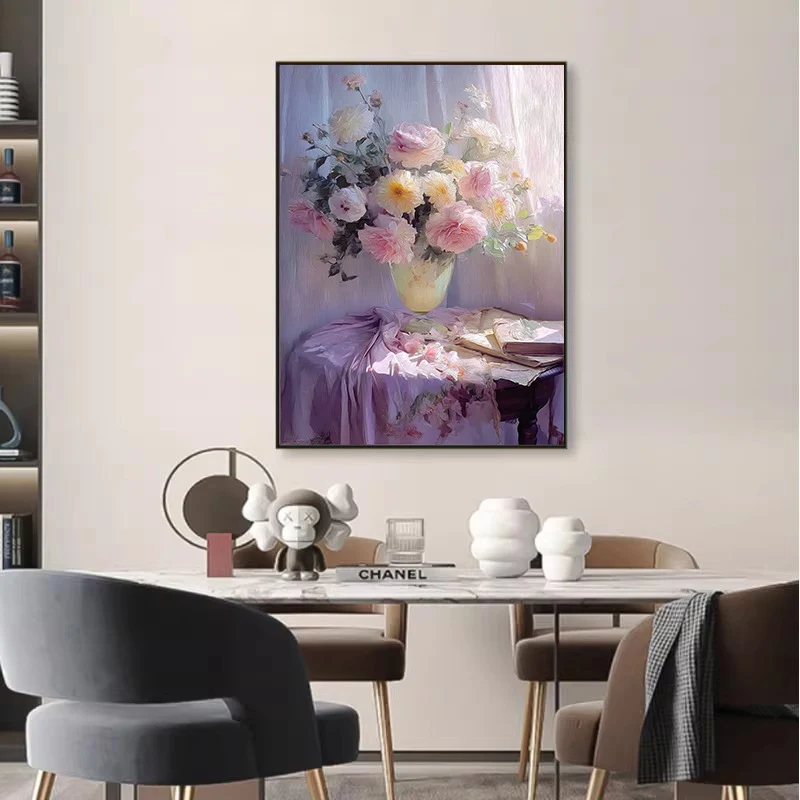 Künstlerische florale Leinwand Wandkunst