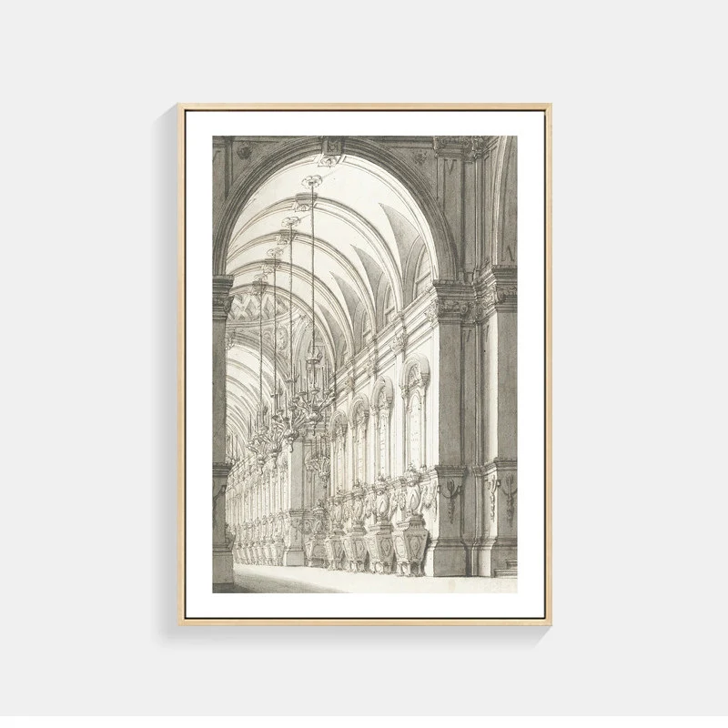 Architektonische Skizzen Wandkunst für Innenräume