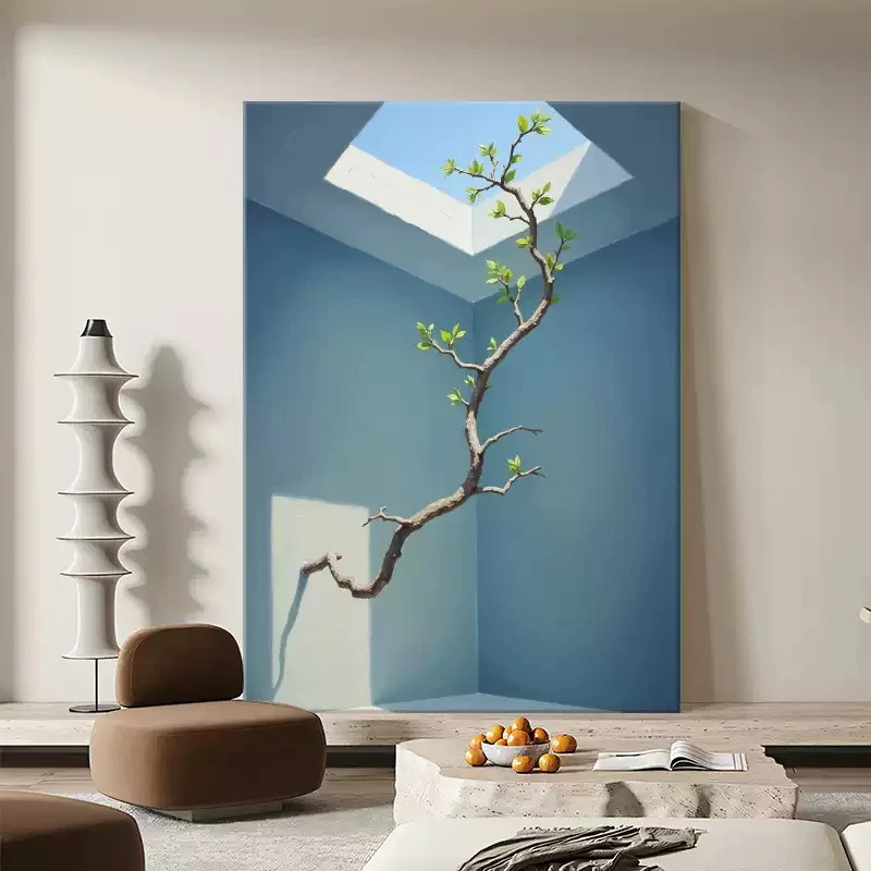 Abstrakte, von der Natur inspirierte Leinwandkunst